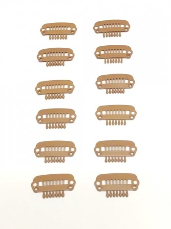 Set of 12 Wig Clips Small